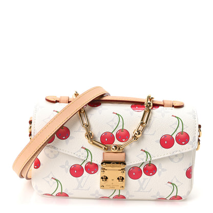 Louis Vuitton LV X TM Monogram Cerises Pochette Metis East West White 1 of 10