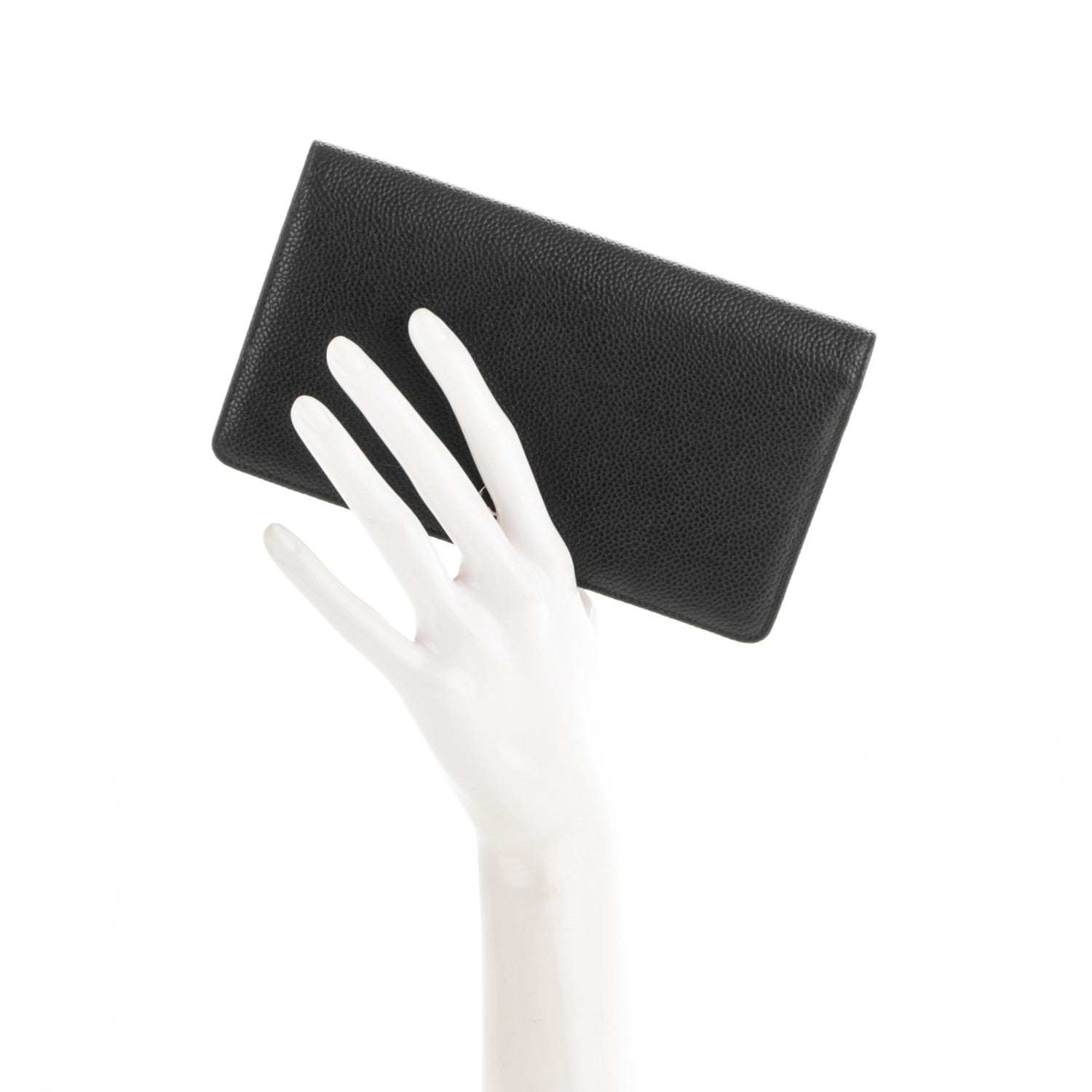 Chanel Caviar Yen Wallet Black 2 of 8