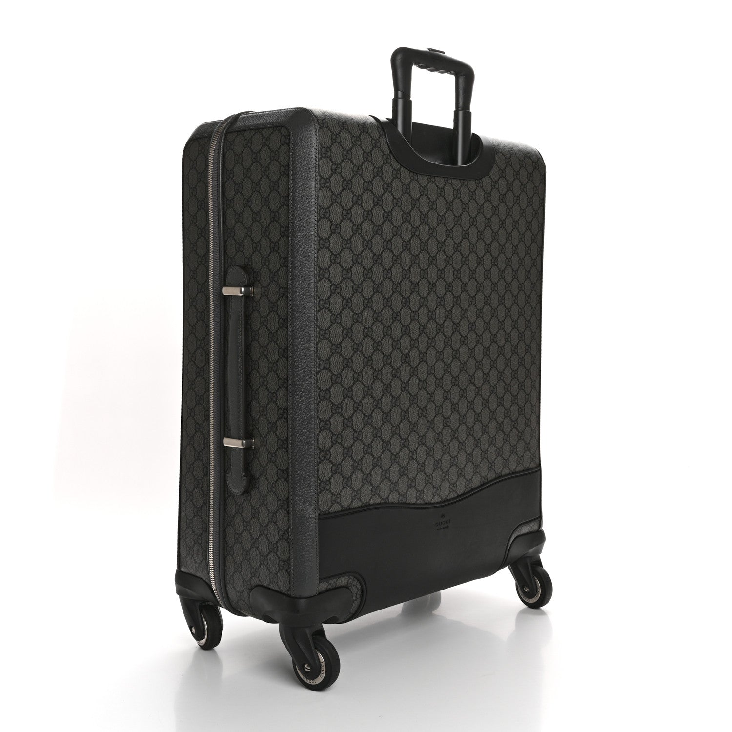 Gucci GG Supreme Monogram Medium Savoy Trolley Grey Black Graphite Grey 2 of 11