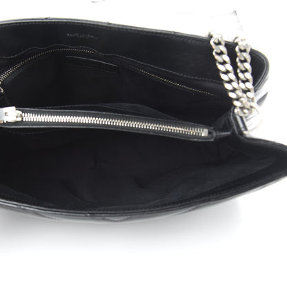 Saint Laurent Calfskin Y Quilted Monogram Medium Loulou Chain Satchel Black 6 of 17