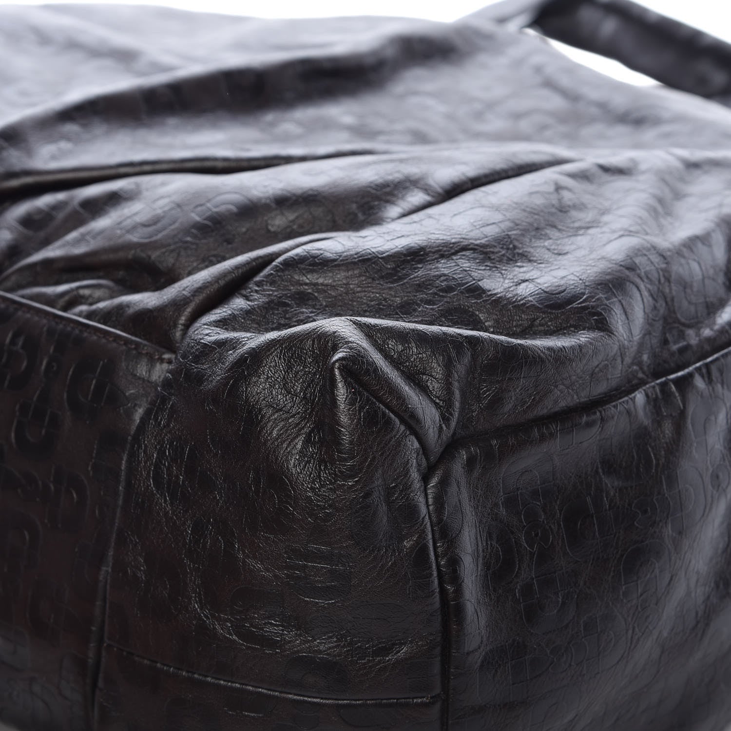 Gucci Calfskin Horsebit Embossed Large Hysteria Tote Chocolate 9 of 11