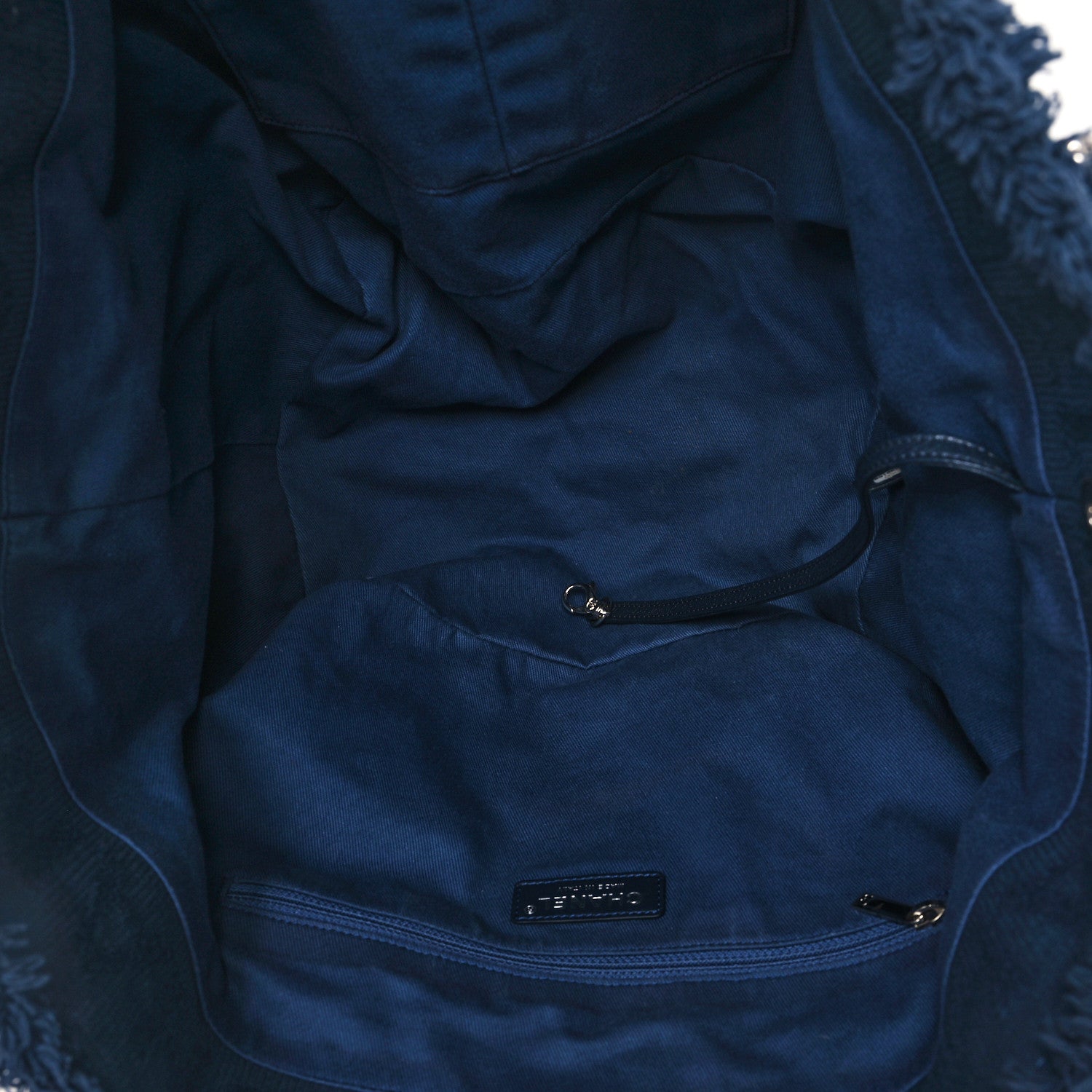 Chanel Canvas Small Double Face Tote Navy 5 of 13