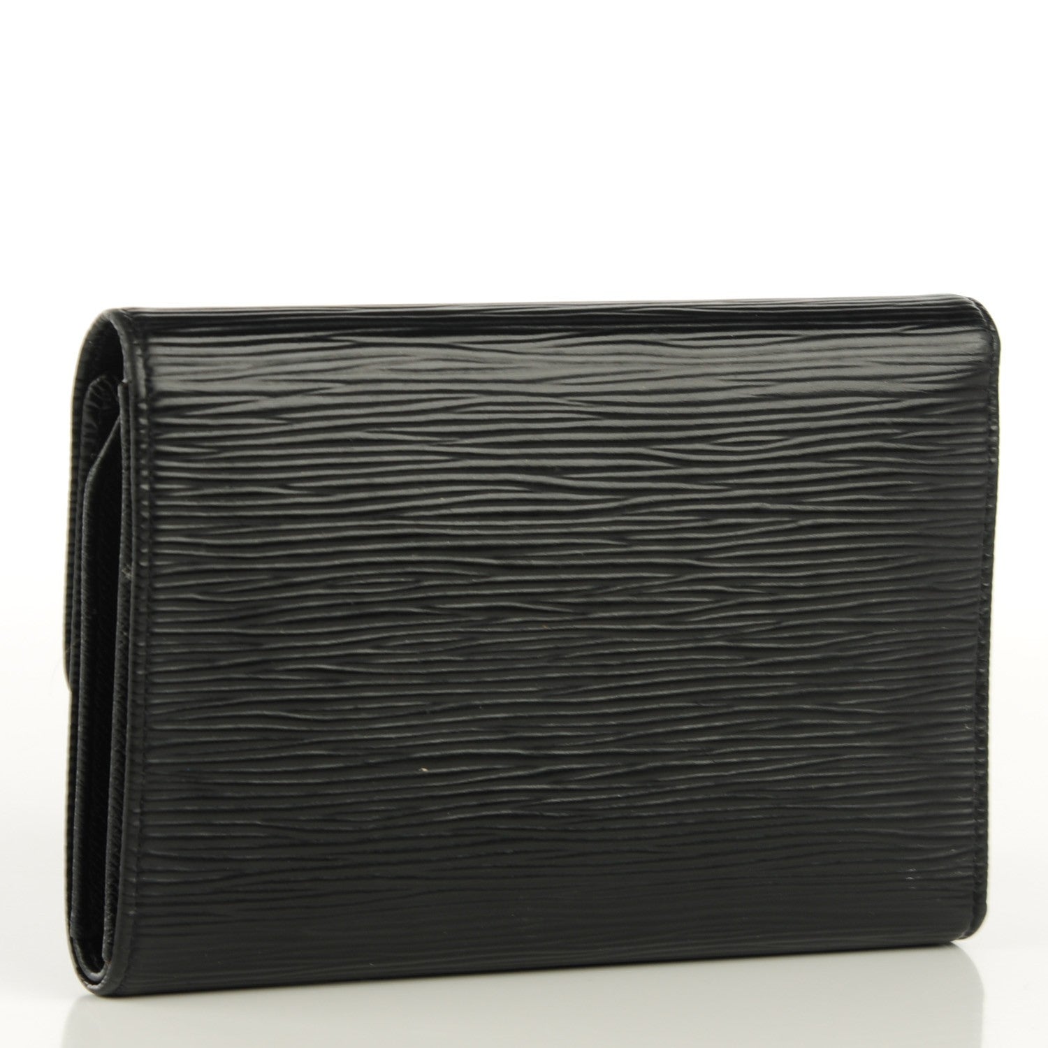 Louis Vuitton Epi Porte Tresor Etui Papiers Wallet Black 3 of 8