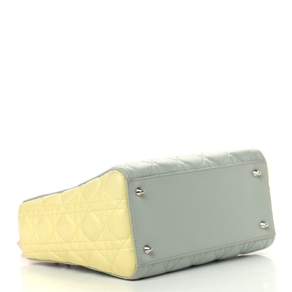Christian Dior Lambskin Cannage Medium Tri-Color Lady Dior Multicolor 4 of 15