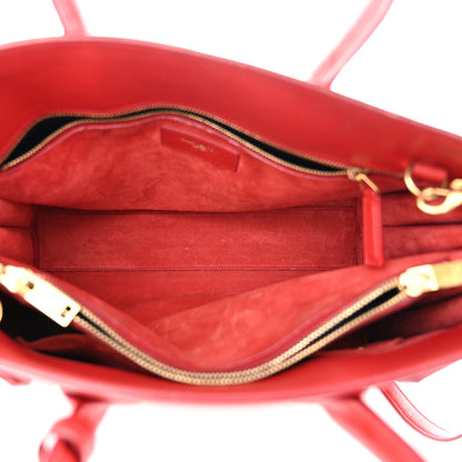 Saint Laurent Calfskin Small Sac De Jour Vermillion 5 of 18