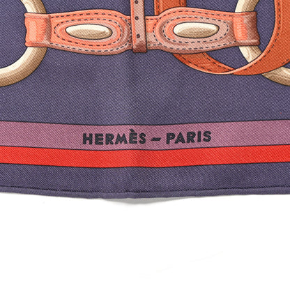 Hermes Silk Coaching Carre Scarf 70 Ardoise 2 of 6