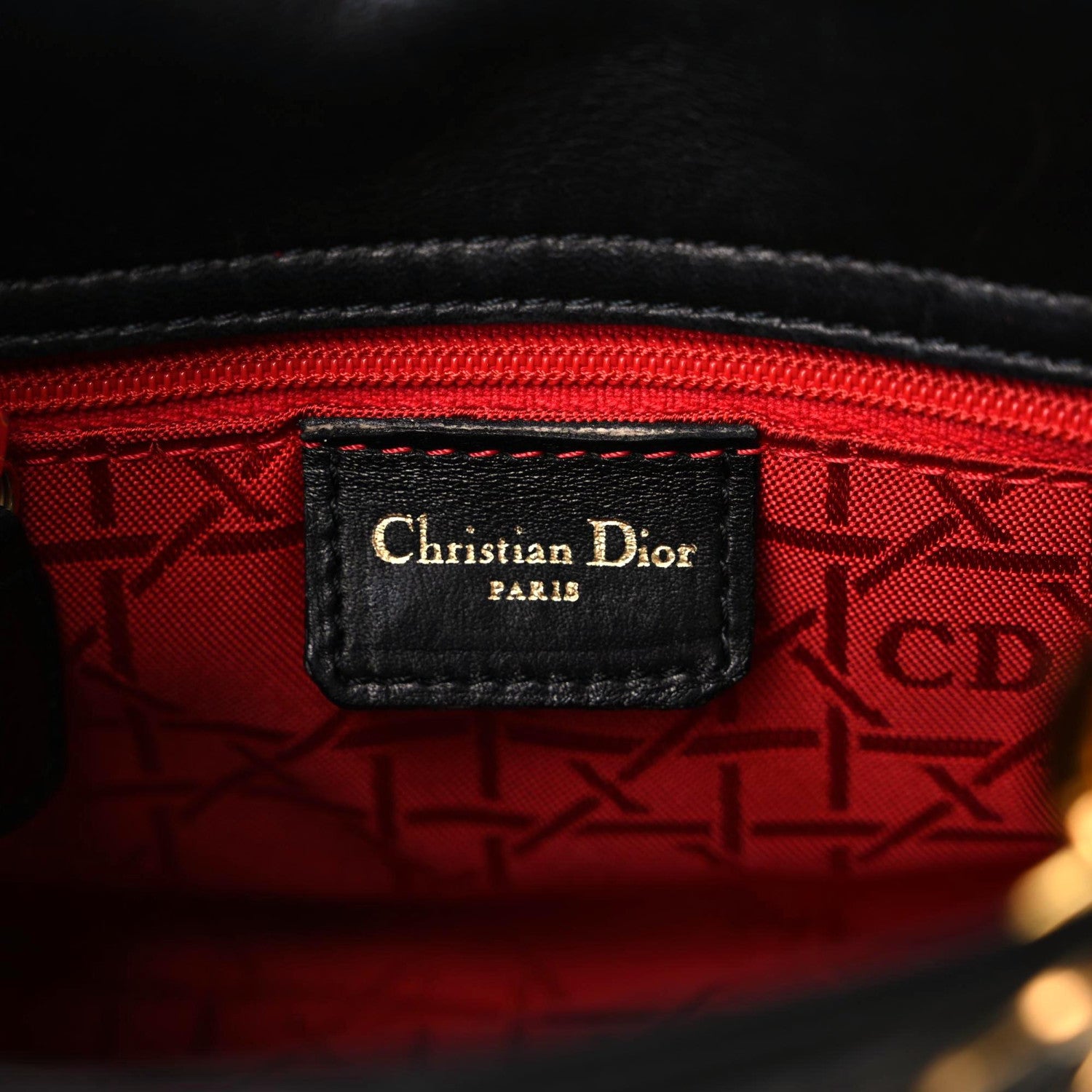 Christian Dior Lambskin Cannage Mini Lady Dior Black 15 of 18