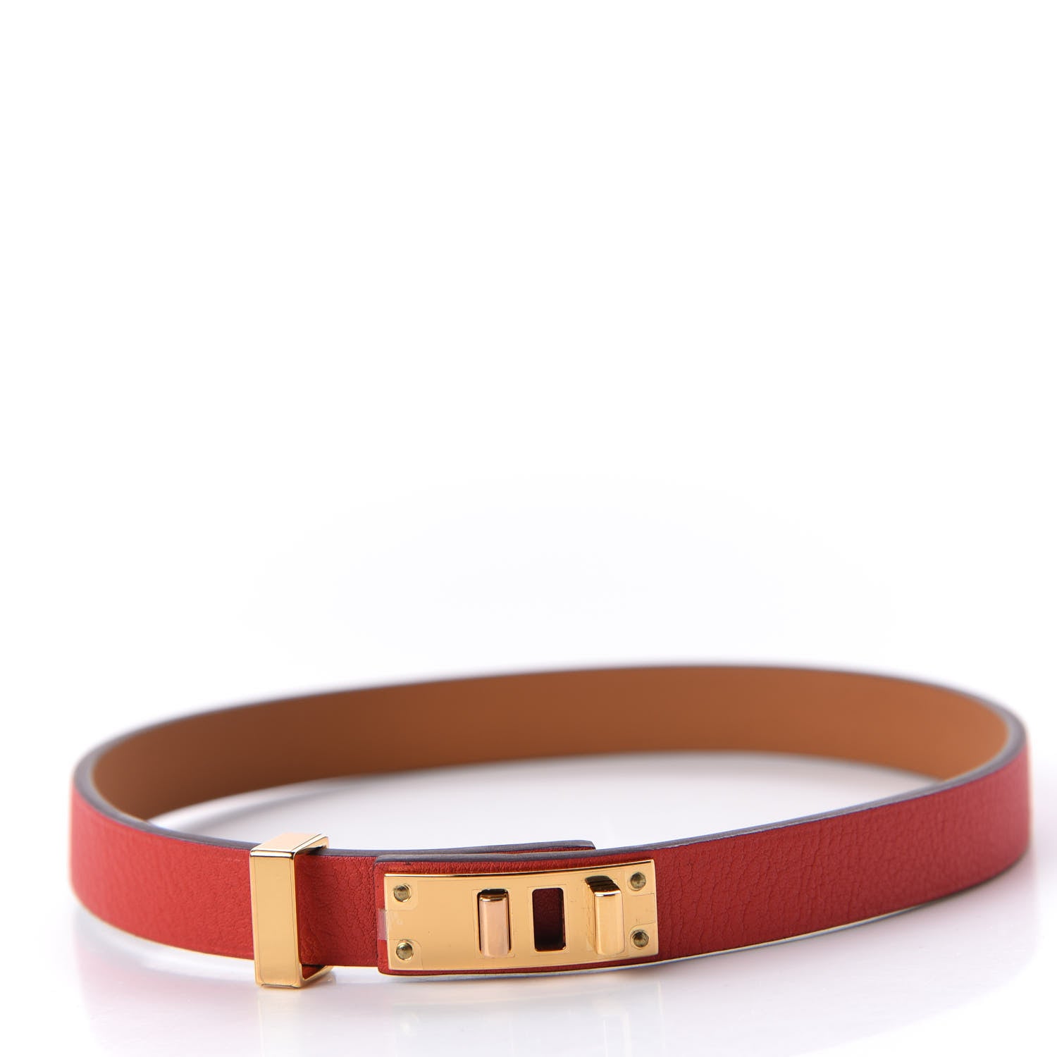 Hermes Swift Mini Dog Double Tour Bracelet T2 Rouge Tomate 7 of 9