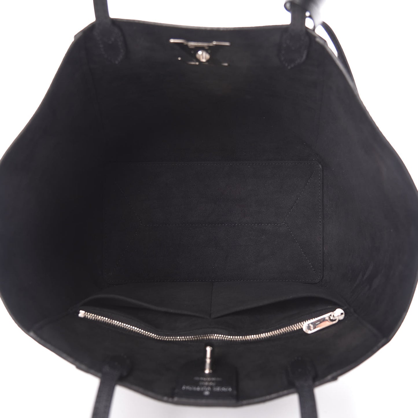 Calfskin Lockme Cabas Black