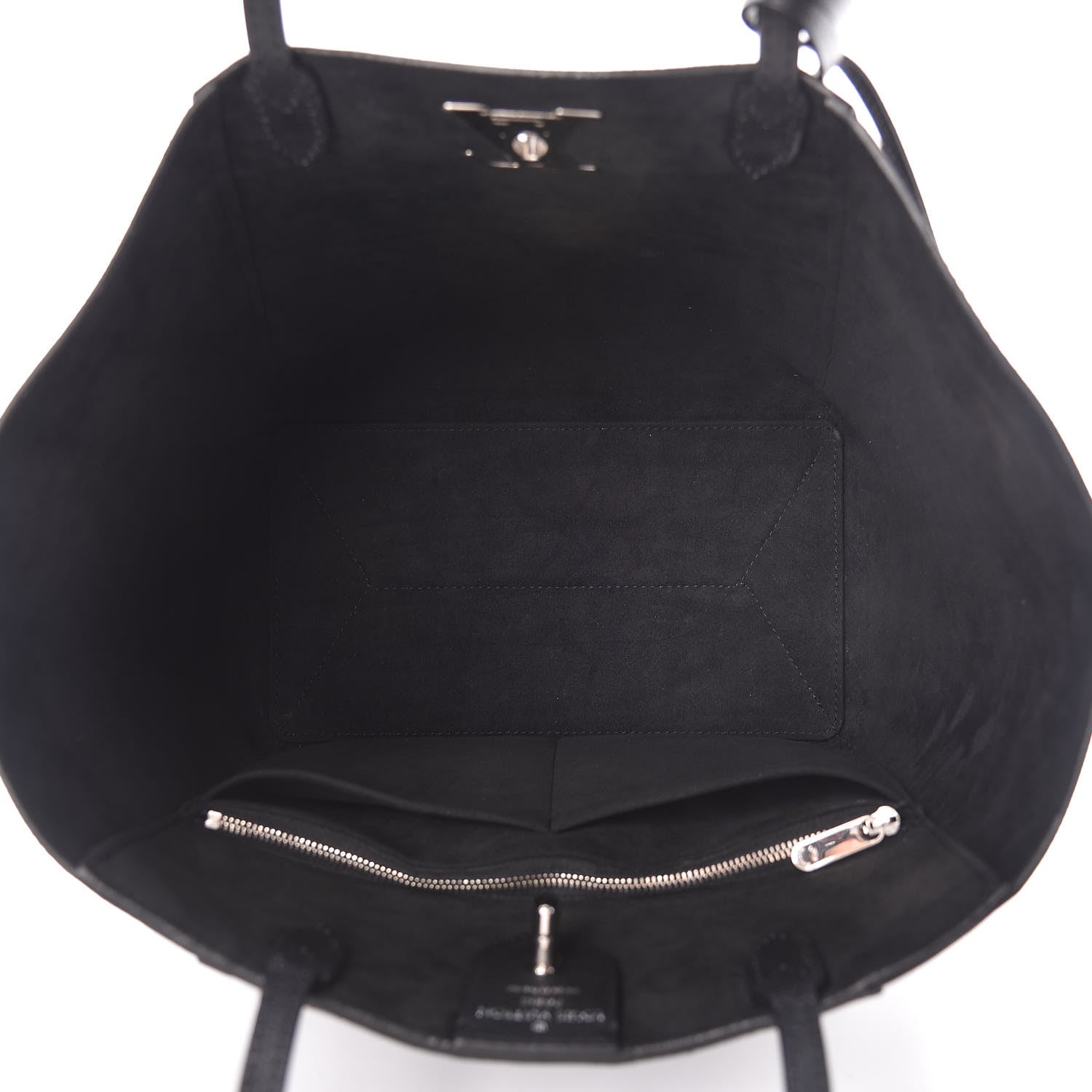 Louis Vuitton Calfskin Lockme Cabas Black 5 of 12