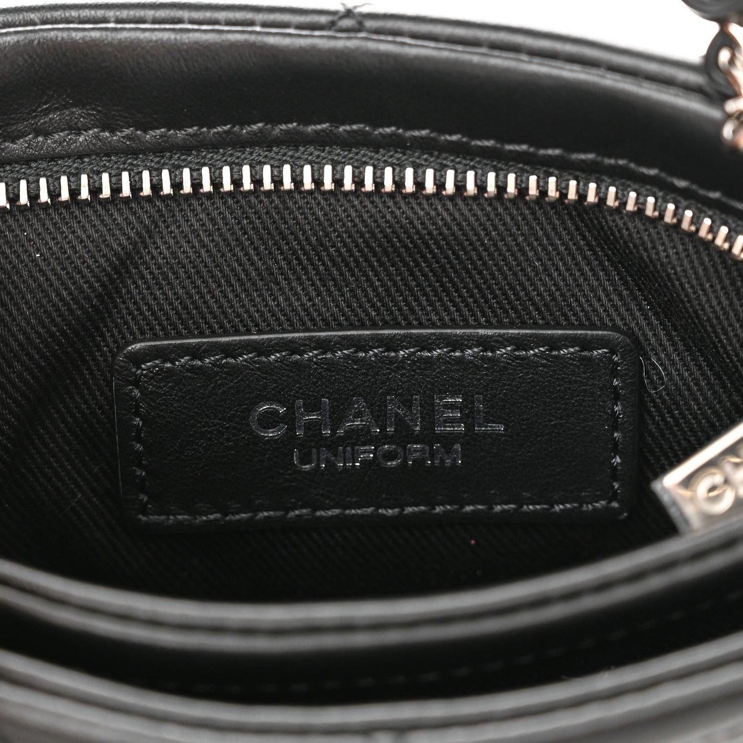 Chanel Lambskin Quilted Crossbody Bag Black 7 of 11
