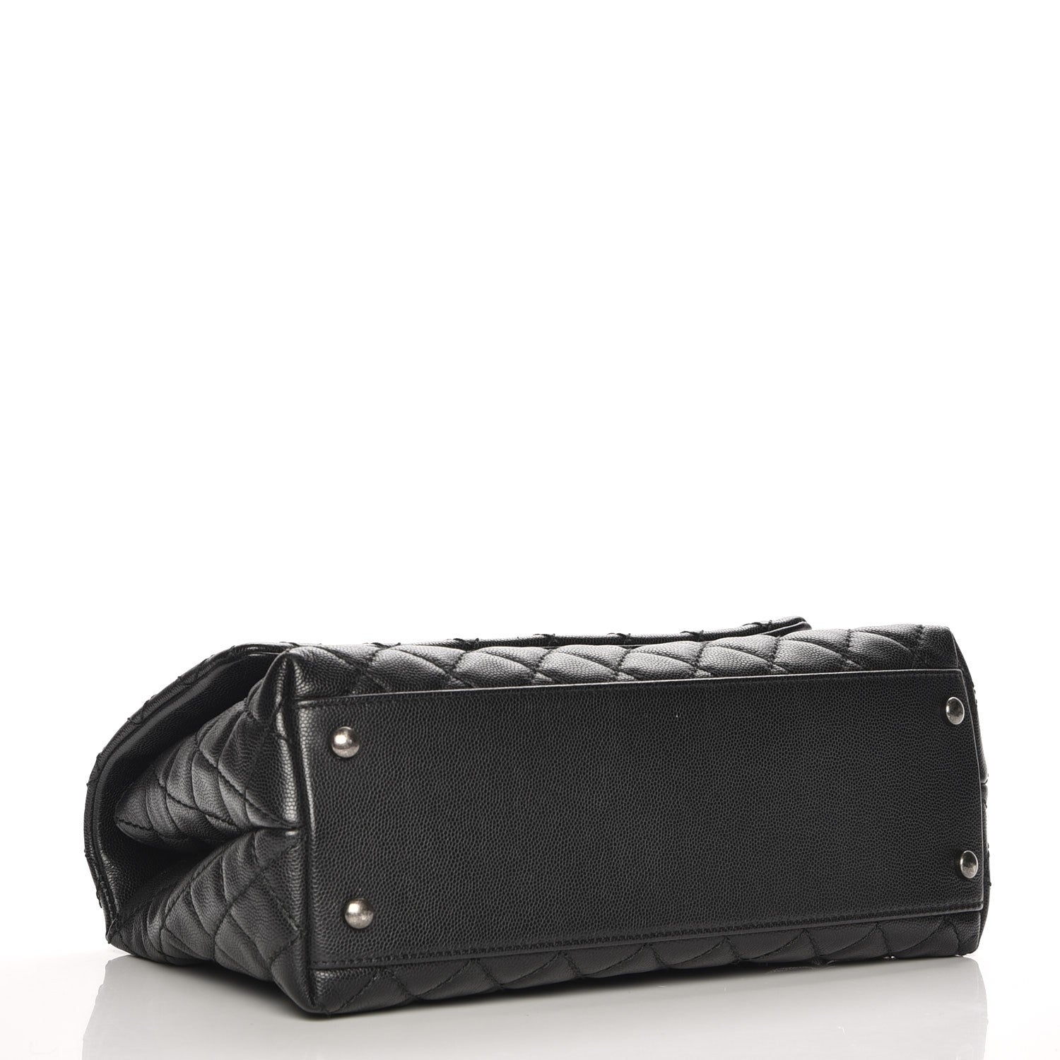 Chanel Caviar Quilted Small Coco Handle Flap Black 5 of 10