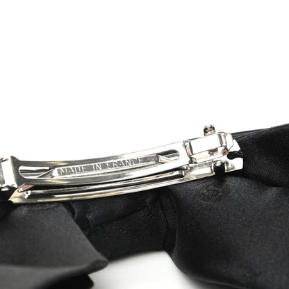 Chanel Satin CC Hair Clip Bow Black 5 of 6