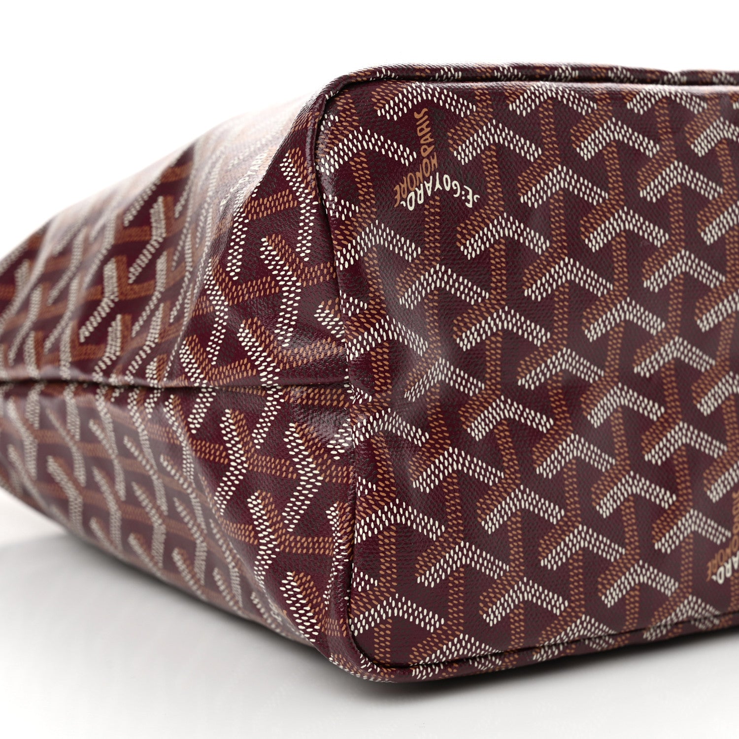 Goyard Goyardine Boheme Hobo Burgundy 10 of 11