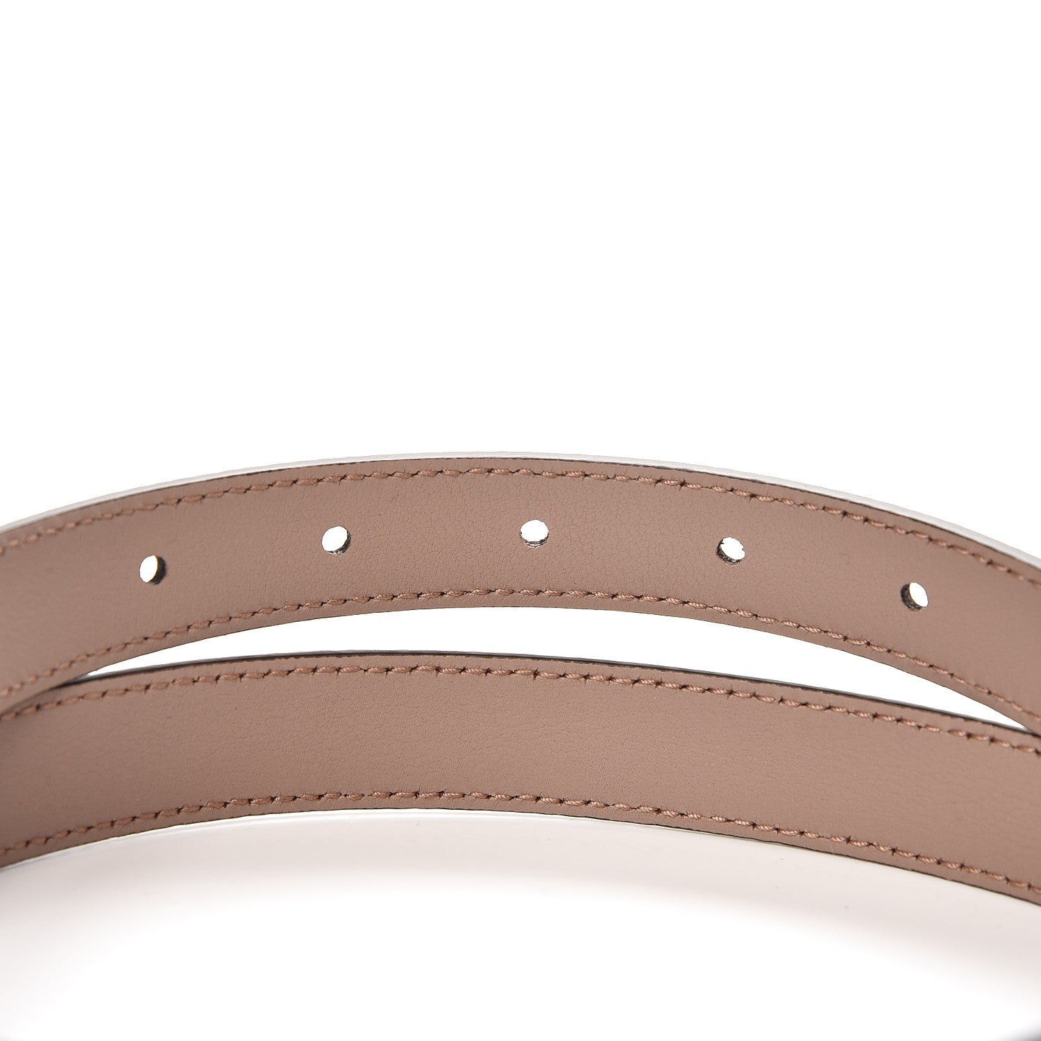 Gucci Calfskin Double G 20mm Belt 75 30 Porcelain Rose 3 of 5