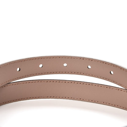 Gucci Calfskin Double G 20mm Belt 75 30 Porcelain Rose 3 of 5
