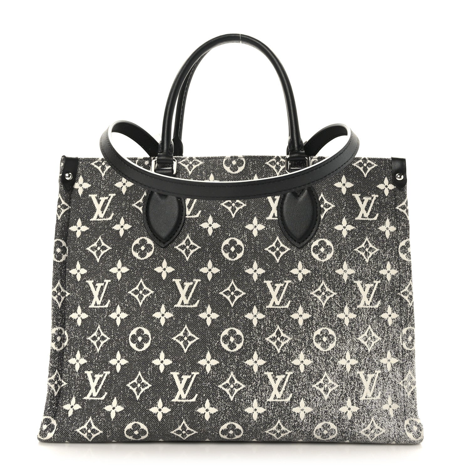 Louis Vuitton Monogram Jacquard Denim Onthego MM Black 1 of 8