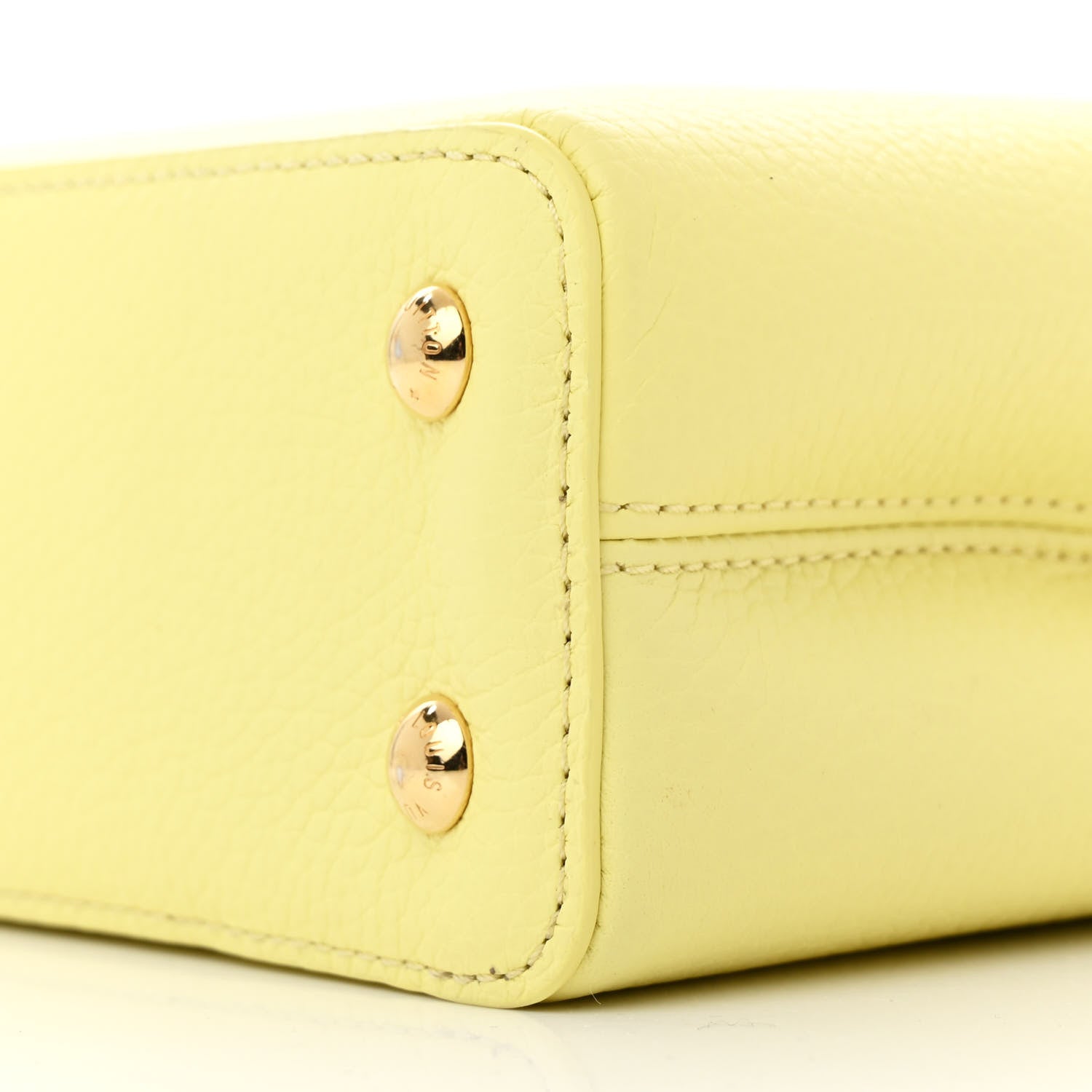 Louis Vuitton Taurillon Mini Capucines Sun Beam Yellow 10 of 11