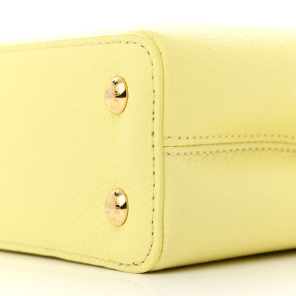 Louis Vuitton Taurillon Mini Capucines Sun Beam Yellow 10 of 11