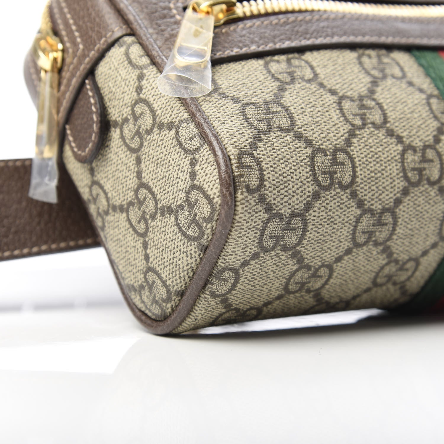 Gucci GG Supreme Monogram Web Small Ophidia Belt Bag 75 30 Dark Brown 9 of 10