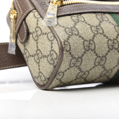 Gucci GG Supreme Monogram Web Small Ophidia Belt Bag 75 30 Dark Brown 9 of 10