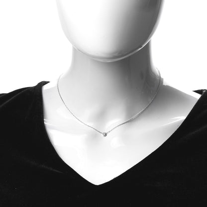 Cartier 18K White Gold Diamond LM D'Amour Pendant Necklace 2 of 7