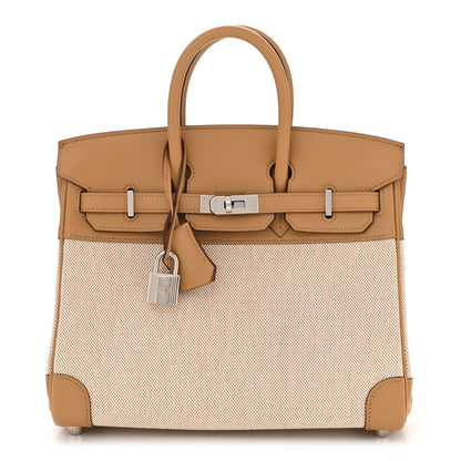 Hermes Toile H Swift Birkin 25 Chai 1 of 9
