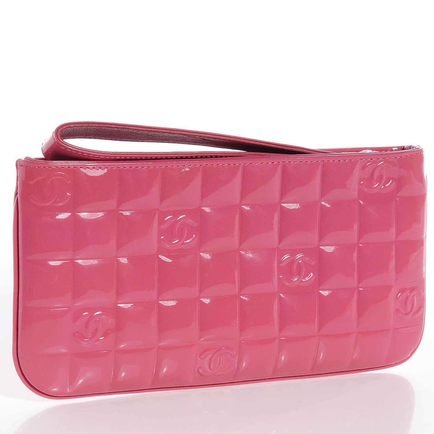 Chanel Patent Chocolate Bar Pochette Rose 3 of 8