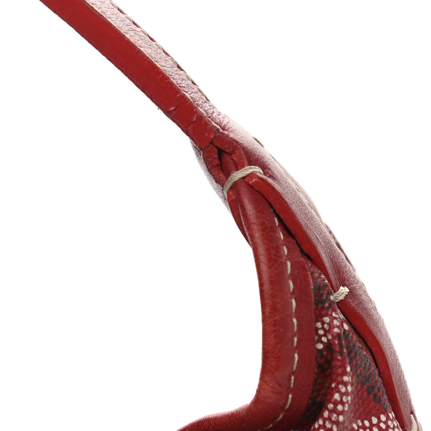 Goyardine Fidji Zip Hobo Red