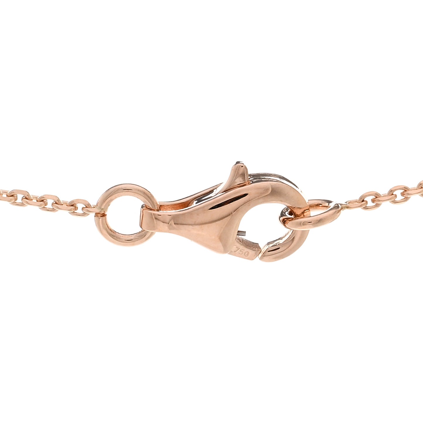 18K Rose Gold Diamond Extrait de Camelia Pendant Necklace