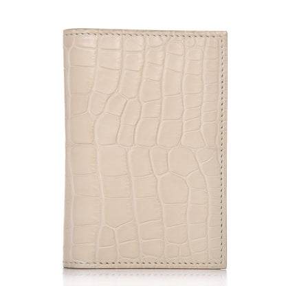 Hermes Matte Alligator MC2 Euclide Card Holder Beton 1 of 8
