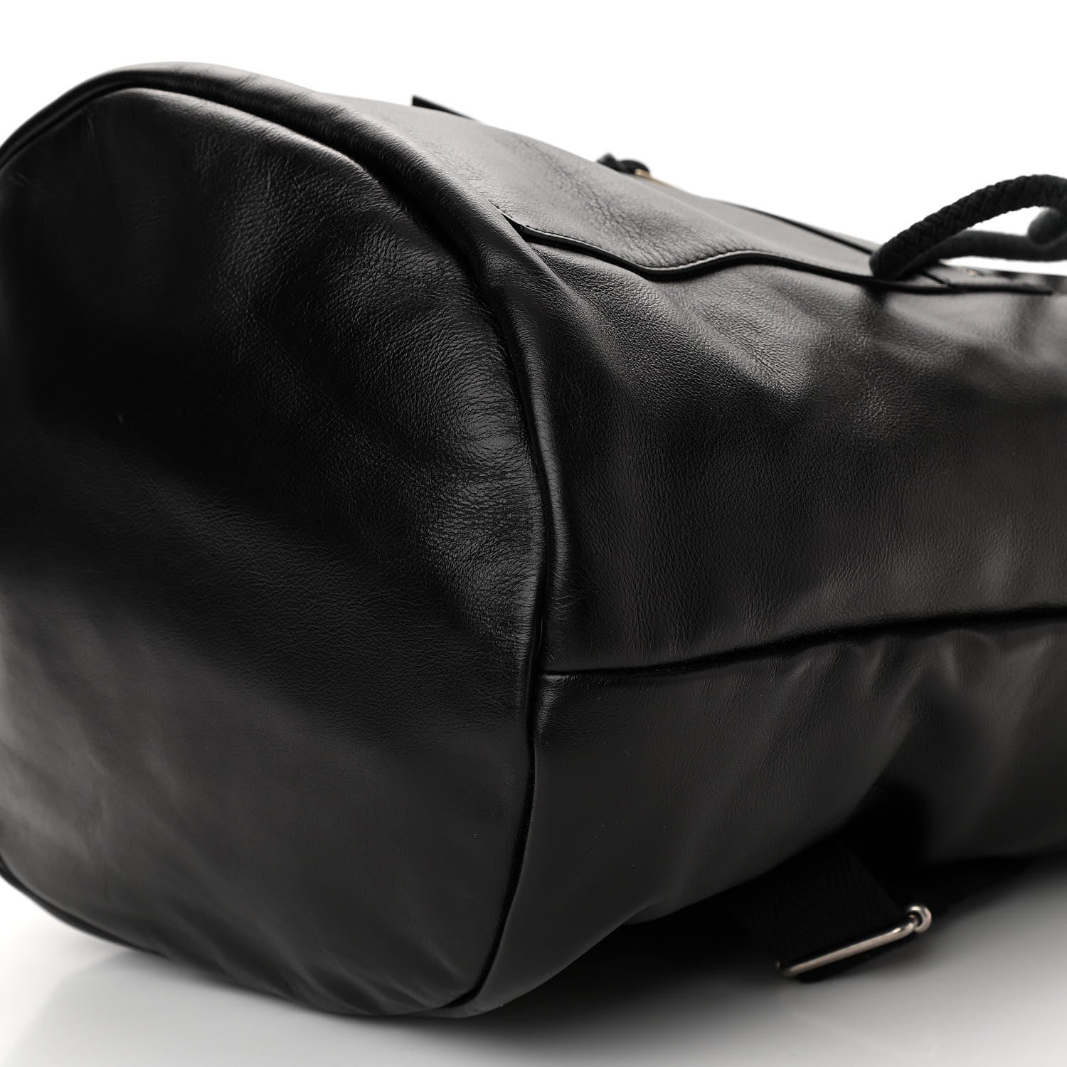 Saint Laurent Smooth Calfskin City Sailor Drawstring Backpack Black 11 of 11