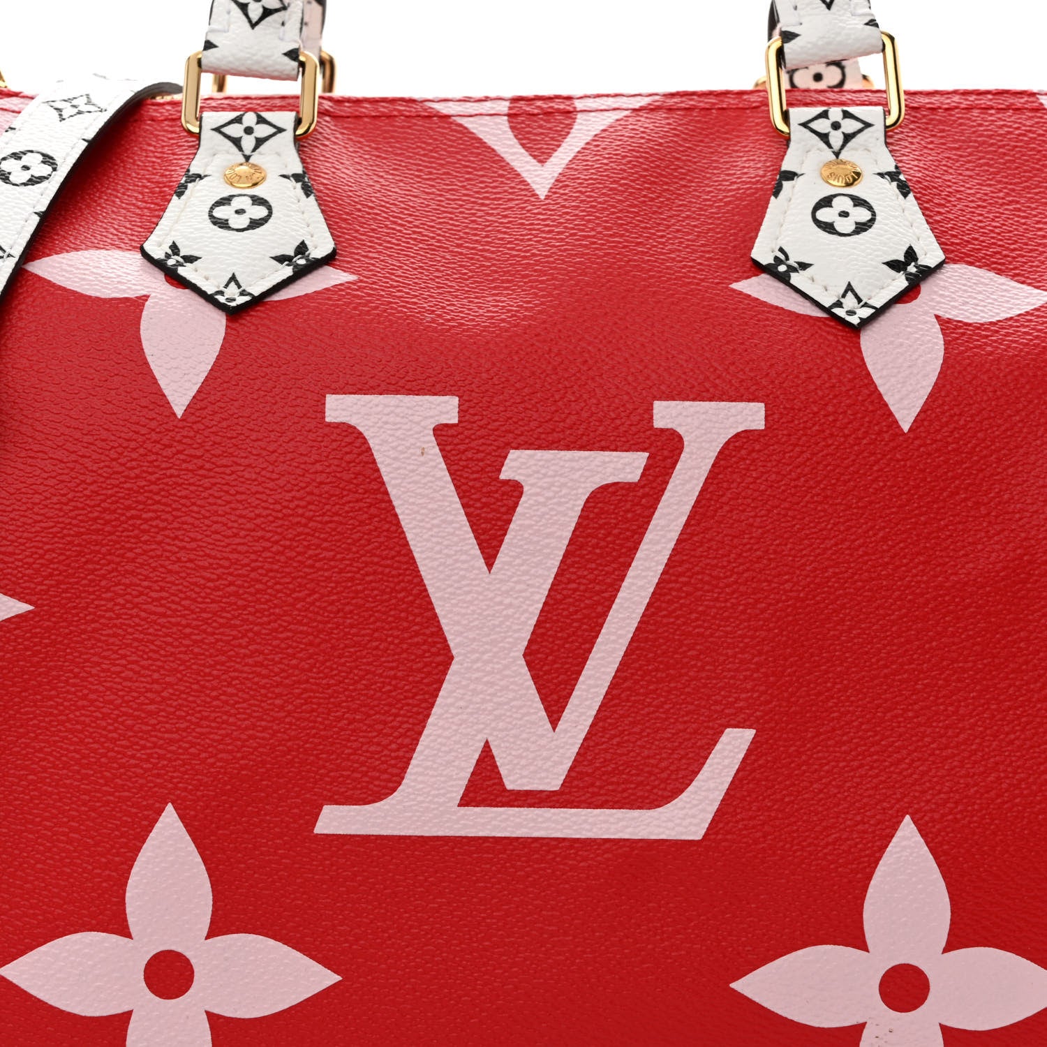 Louis Vuitton Monogram Giant Speedy Bandouliere 30 Rouge 7 of 9