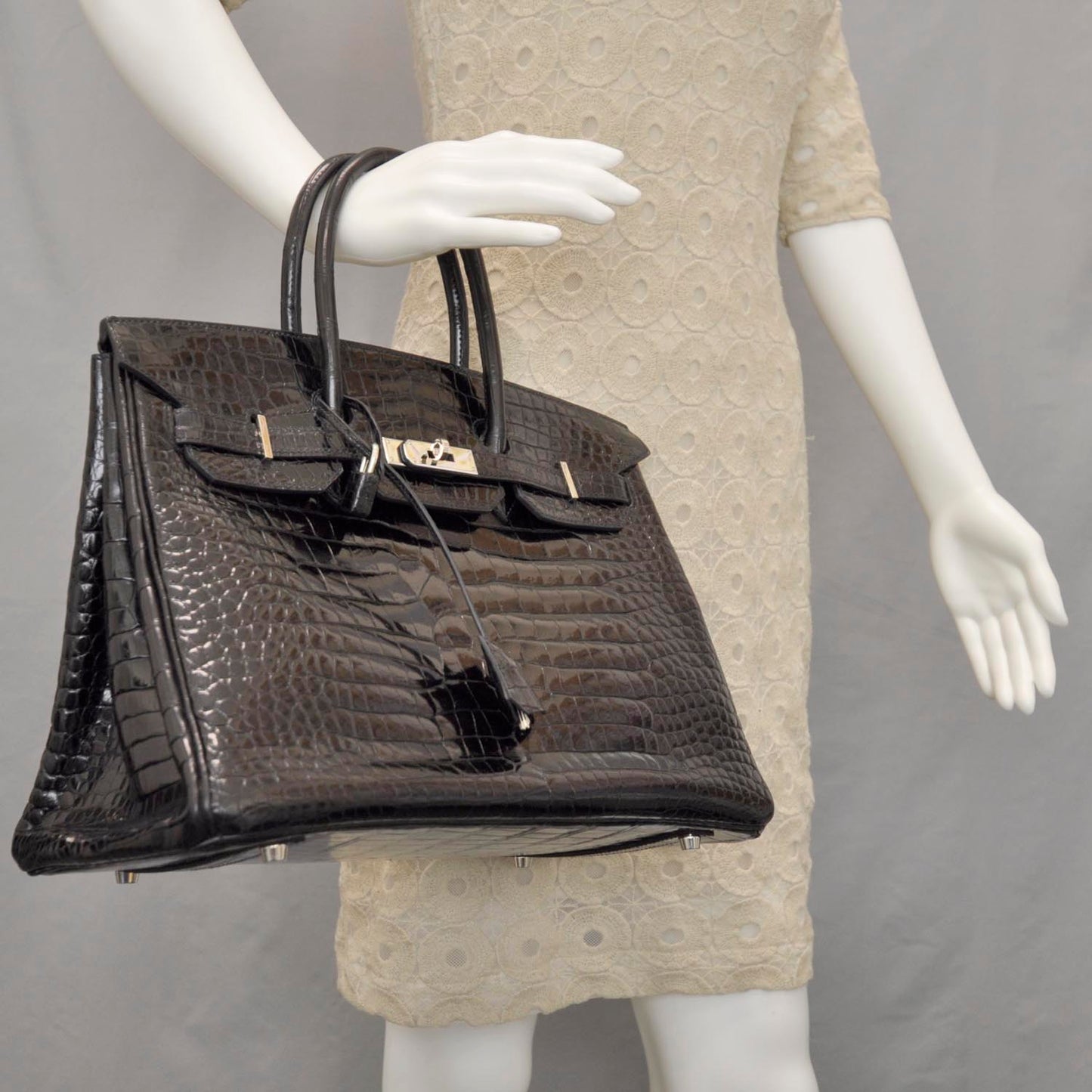 Niloticus Crocodile BIRKIN 35 Black