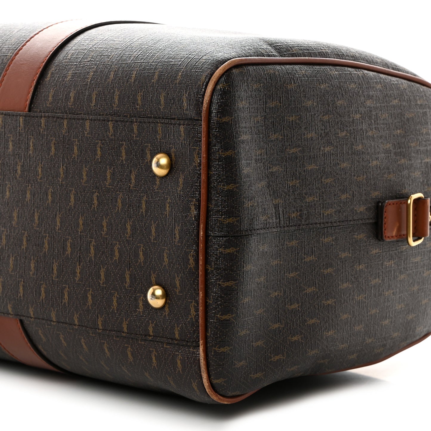 Canvas Smooth Calfskin Le Monogramme Duffle Chestnut