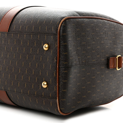 Saint Laurent Canvas Smooth Calfskin Le Monogramme Duffle Chestnut 9 of 14