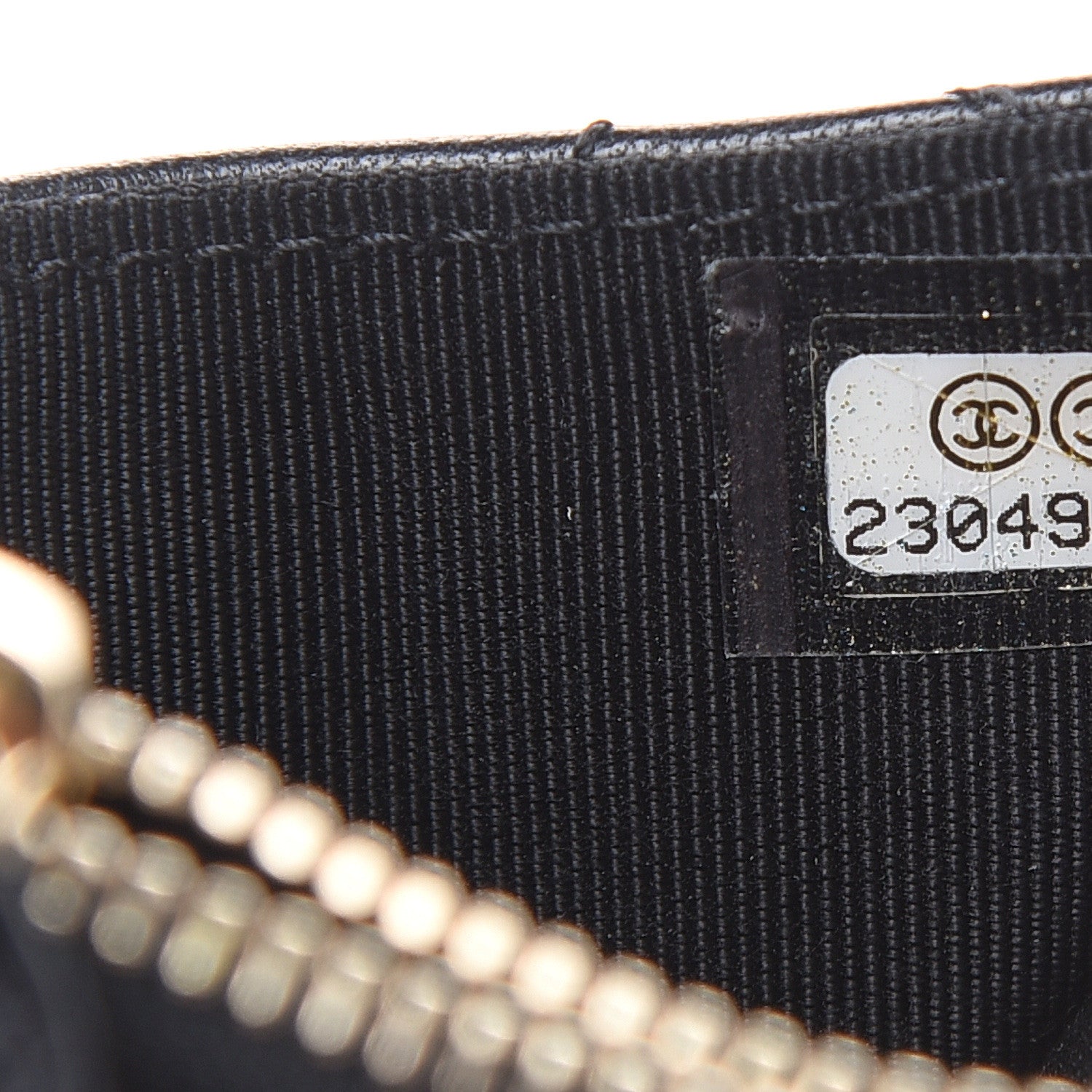 Chanel Lambskin Quilted Zip Card Holder Black 7 of 7