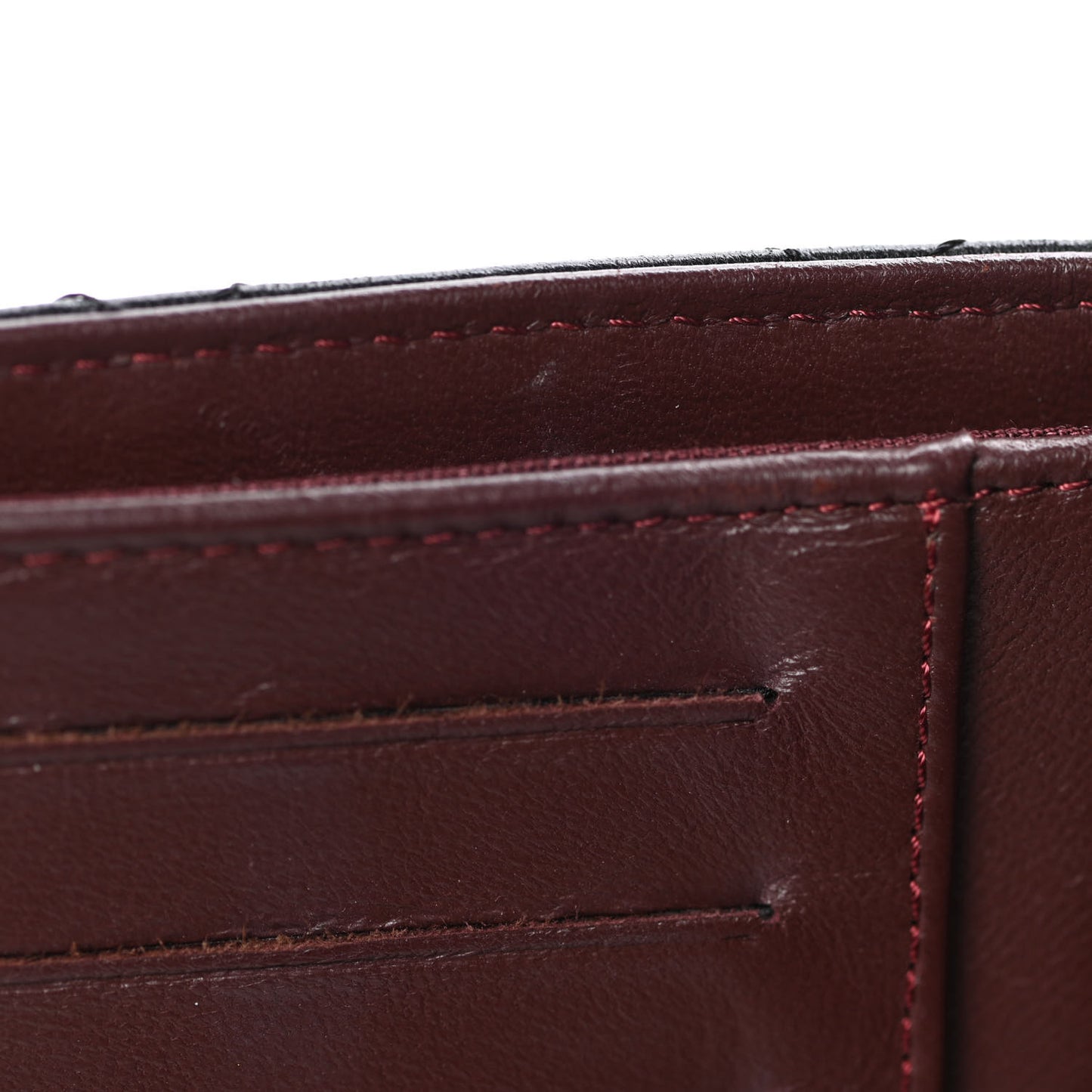 Lambskin Quilted Yen Wallet Black