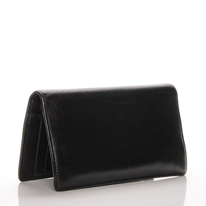Chanel Caviar Sevruga Yen Wallet Black 3 of 8