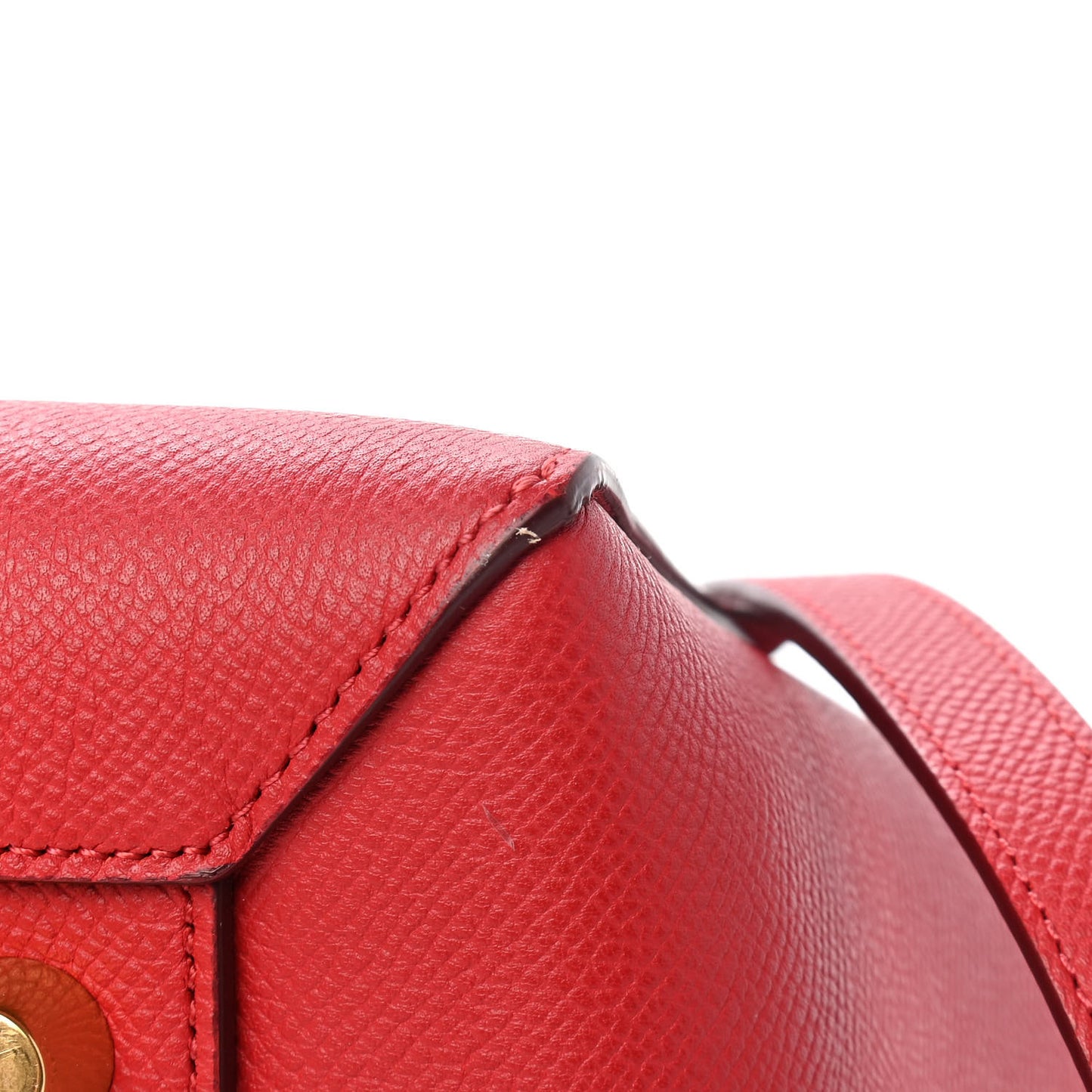 Grained Calfskin Mini Belt Bag Coquelicot