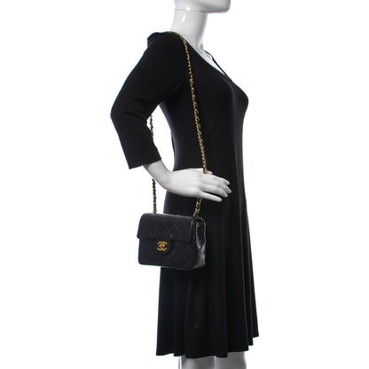 Chanel Lambskin Quilted Mini Square Flap Black 2 of 11