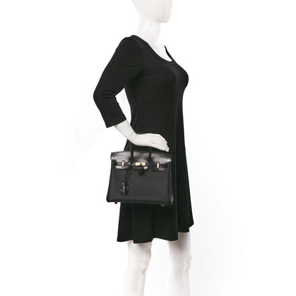 Hermes Togo Lizard Birkin Touch 25 Black 2 of 10