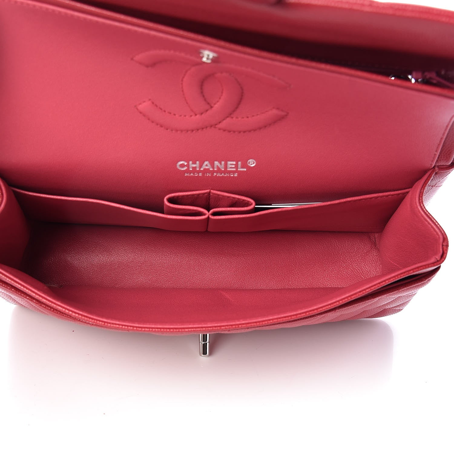 Chanel Caviar Quilted Medium Double Flap Pink 6 of 11