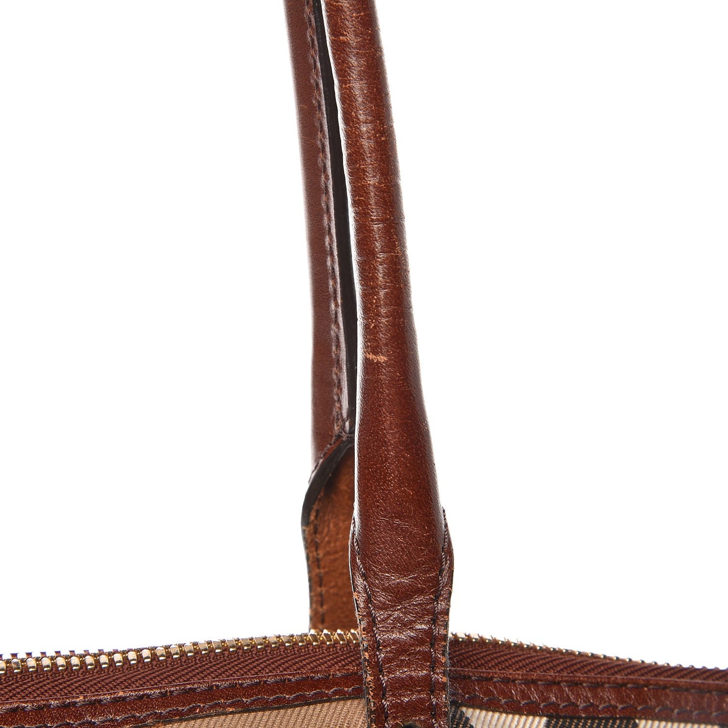 House Check Bridle Calfskin Small Salisbury Tote Tan