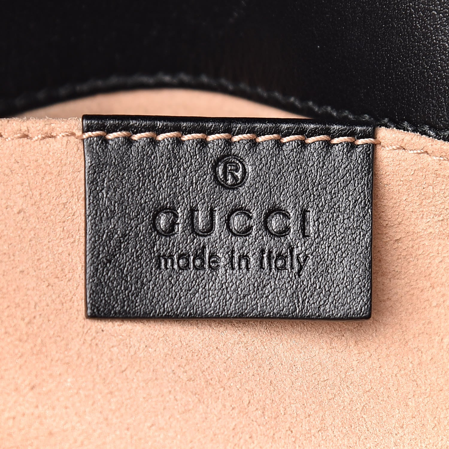 Gucci Calfskin Matelasse Mini GG Marmont Shoulder Bag Black 8 of 9