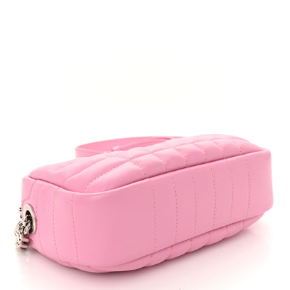 Burberry Calfskin Quilted Small Lola Camera Bag Primrose Pink 4 of 11