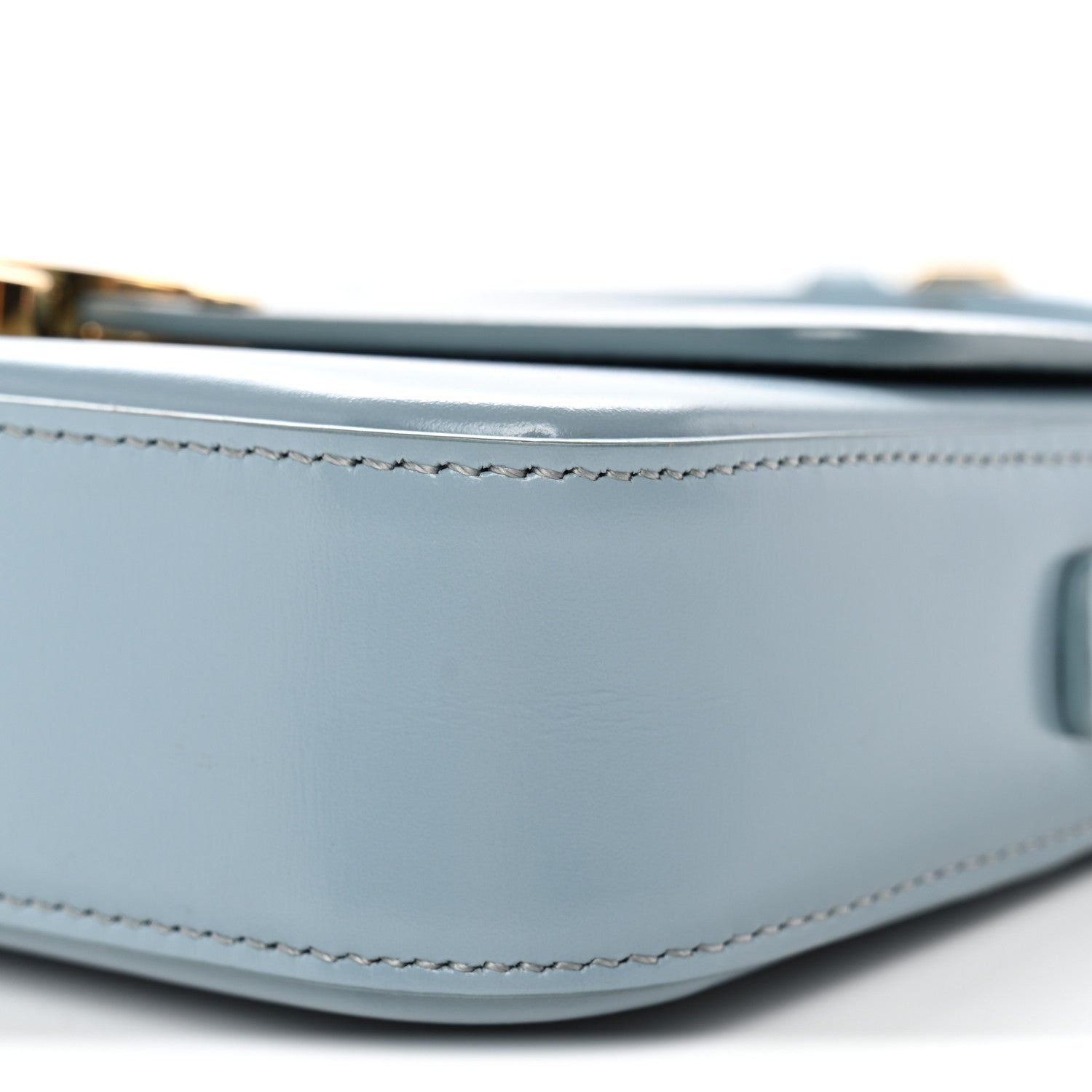 Celine Shiny Calfskin Triomphe Shoulder Bag California Blue 10 of 10