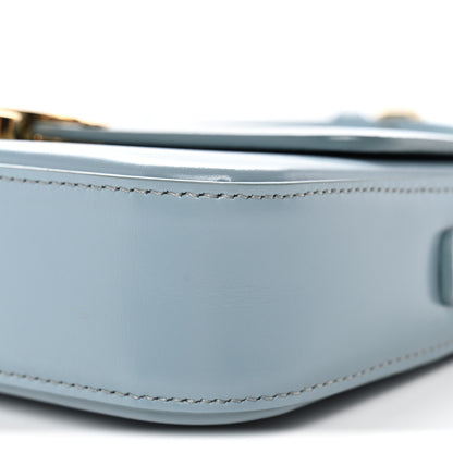 Celine Shiny Calfskin Triomphe Shoulder Bag California Blue 10 of 10