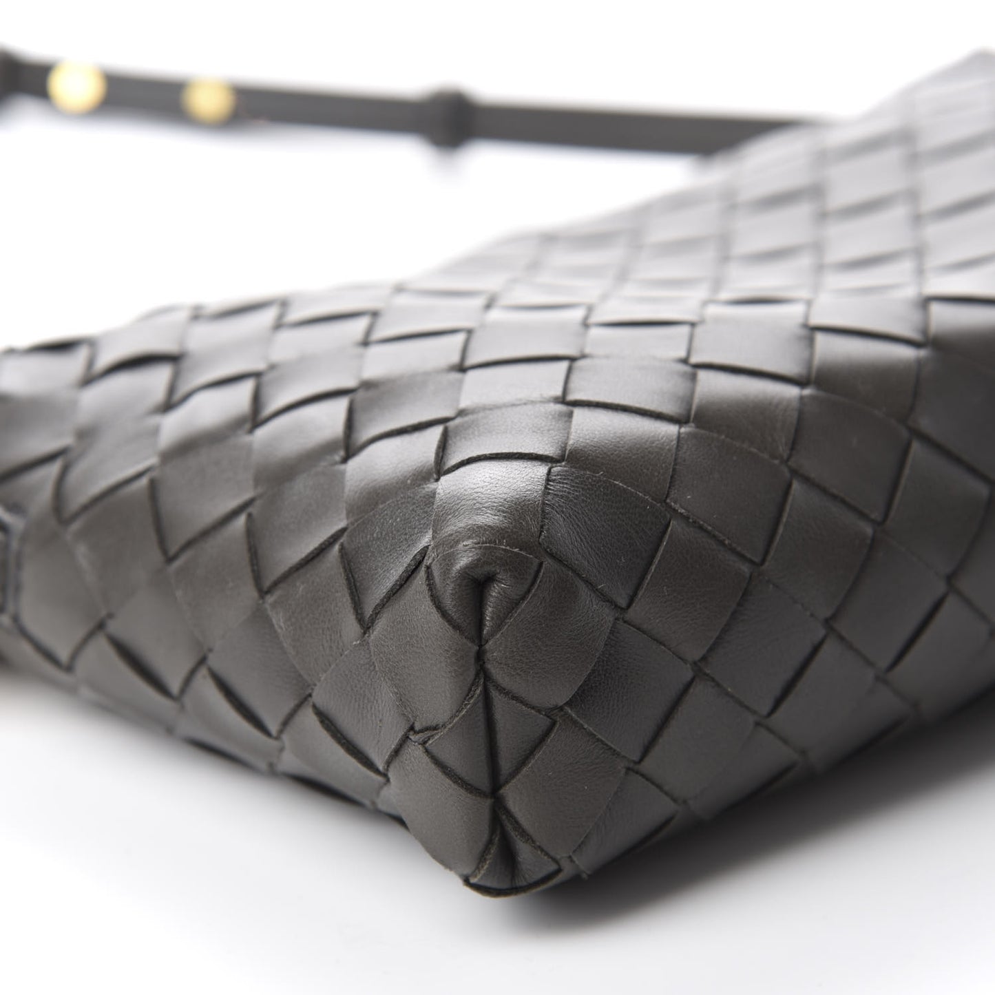 Nappa Intrecciato Crossbody Light Graphite