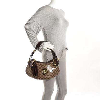 Gucci Crystal Monogram Babouska Hobo Brown 2 of 7